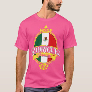 Rodriguez Family Mexico Flagga T Shirt