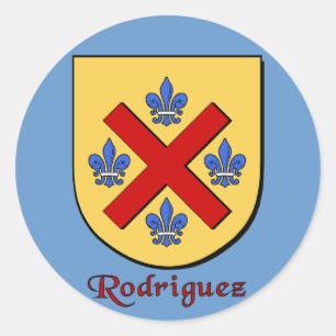 Rodriguez Family Shield Stickers Runt Klistermärke