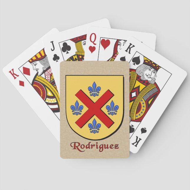 Rodriguez Heraldic Shield Spelkort (Baksidan)