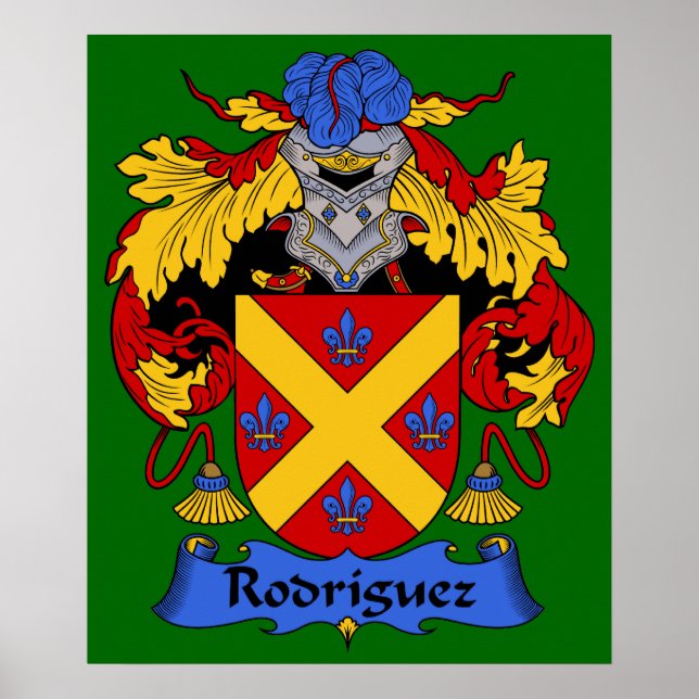 Rodriguez Jackar Arm Heraldic Print Poster (Framsidan)