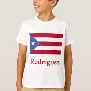 Rodriguez Puerto Rican flagga Tee