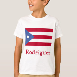 Rodriguez Puerto Rican flagga Tee