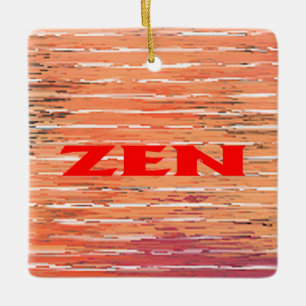 Rödröda frön av keramiskt ornament