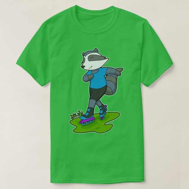 Rödrollskridskor för inkl. rollskridskor t shirt (Design framsida)