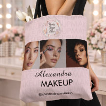 Rödrosa Skriptlogotyp Foto Makeup Studio