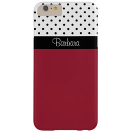 Rödrosa, svarta vita prickar, Chic Mönster