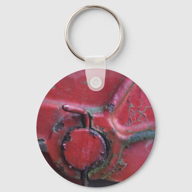 Rödrost lastbil nära nyckelring (Framsida)
