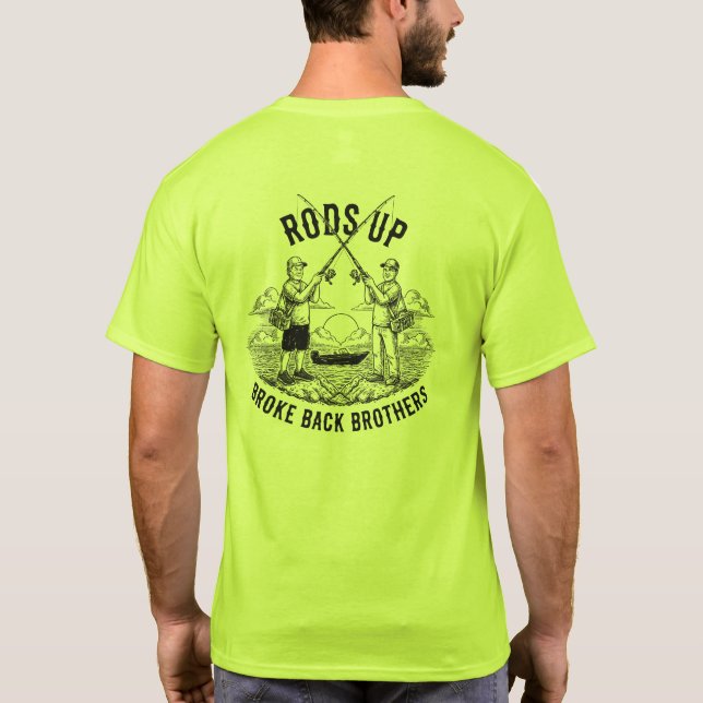 Rods Up - Bröderna med brutna ryggar T Shirt (Baksida)