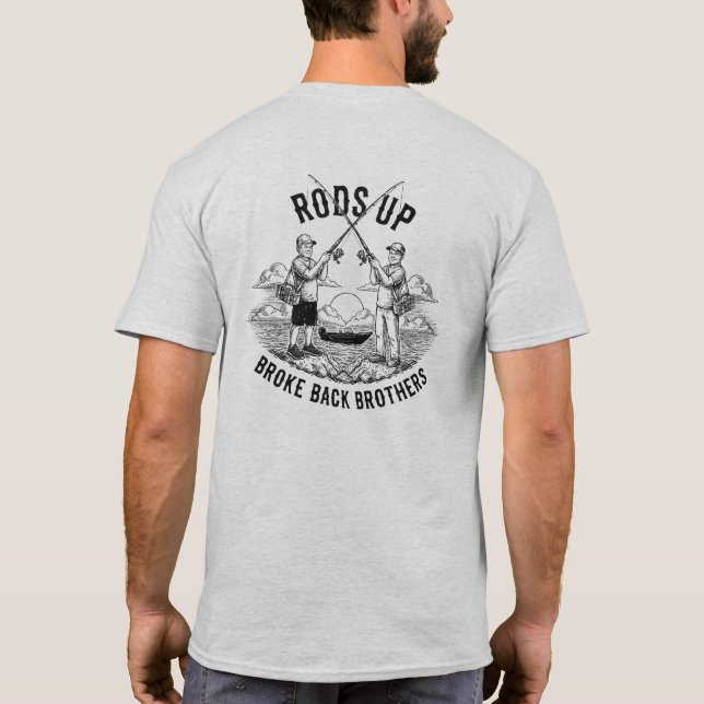 Rods Up - Broke Back Bröder T Shirt (Baksida)
