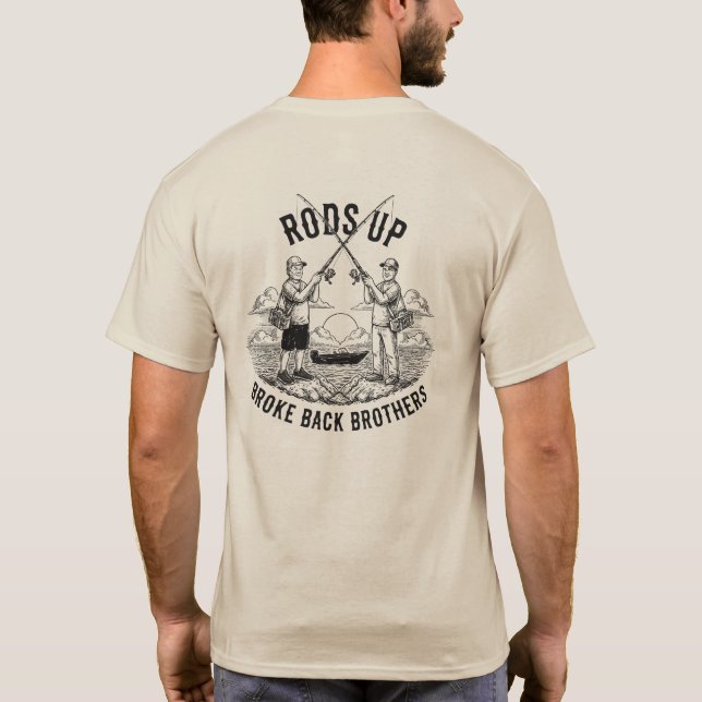 Rods Up - Broke Back Bröder T Shirt (Baksida)