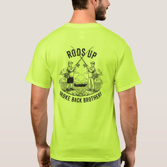 Rods Up - Broke Back Bröder T Shirt (Baksida)
