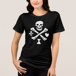 Rödskäggig kvinnlig svart t-shirt