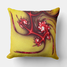 Rödskalig ödla på mjuk, grovhuggare struktur kudde