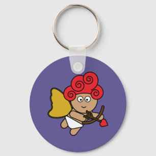 Rödskallig cupid nyckelring