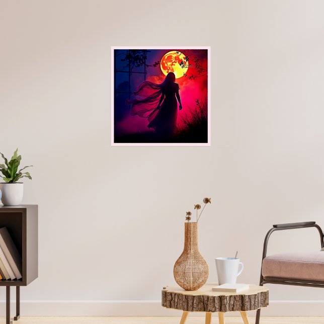 Rödskugga från Måne Poster (Vardagsrum 3)