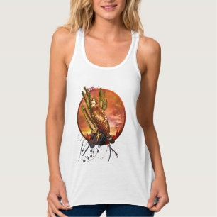 Rödskuldrad hök SISTA ÖKENLJUS T-Shirt Linne Med Racerback