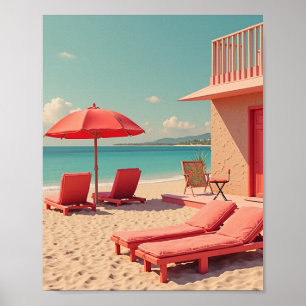 Rödsommarstrandviska Poster