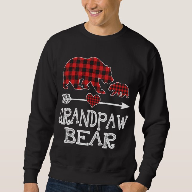 Rödspapper Bear One Unge Matching Buffalo P Lång Ärmad Tröja (Framsida)