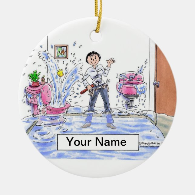 Rödspätta - hondjur julgransprydnad keramik (Framsidan)