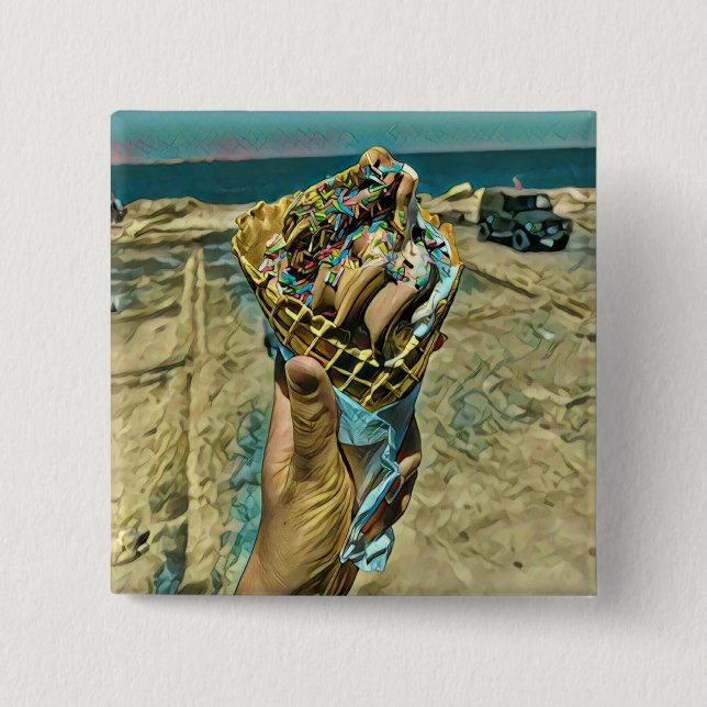 Rödspätta Knapp (Framsida)