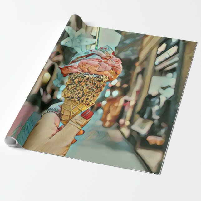 Rödspätta Presentpapper (Utrullad)