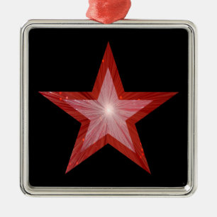 Rödstjärnig ornament svart svart svart