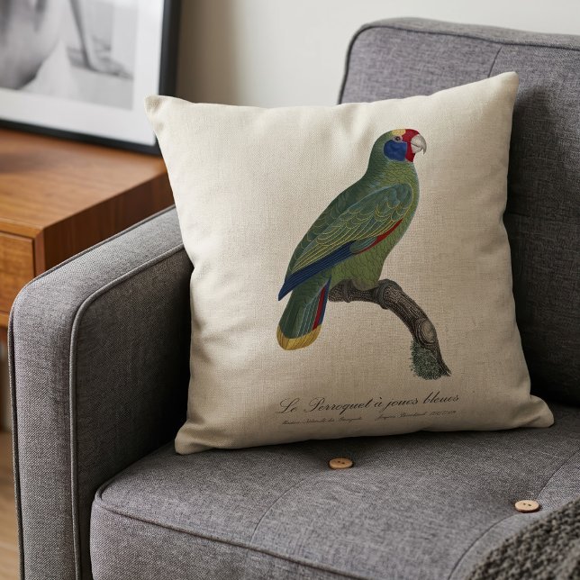Rödstjärtad amazon, Amazona Brasiliensis Kudde (Red-Tailed Parrot Amazon, Amazona Brasiliensis. Throw Pillow)