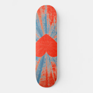 Rödstjärtad venentinhjärta mini skateboard bräda 18,5 cm