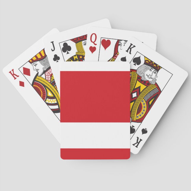 Rödstrimmig Casinokort (Baksidan)