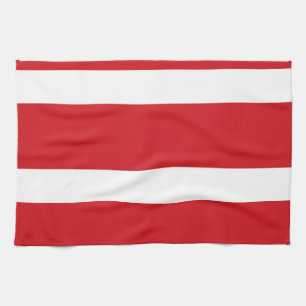 Rödstrimmig Kökshandduk