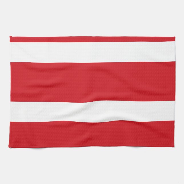 Rödstrimmig Kökshandduk (Horisontell)