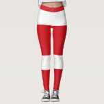 Rödstrimmig Leggings<br><div class="desc">Red rand christmas matade mönster.</div>