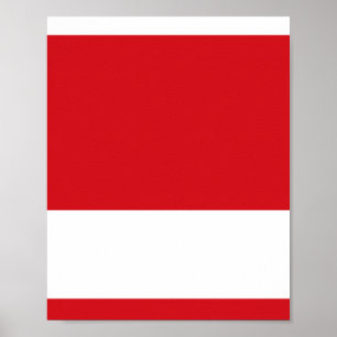 Rödstrimmig Poster