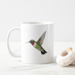 Rödstrupig kolibri Tropisk Fågel Mugg