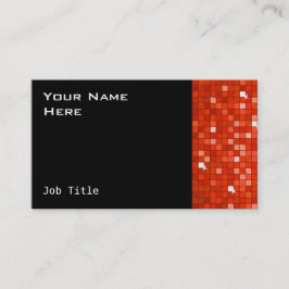 Rödsvart affärskort i Disco Tiles Visitkort
