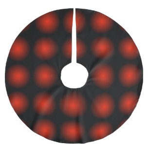 Rödsvart ljus mönster träd-kjol julgransmatta borstad polyester