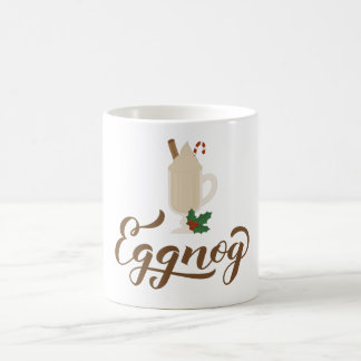 Rödtext och glas kaffemugg