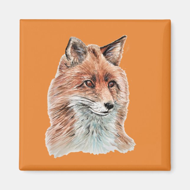 Rödtextremsfärgsfärgton Magnet (Framsidan)
