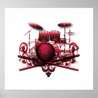 rödtrumma-design poster