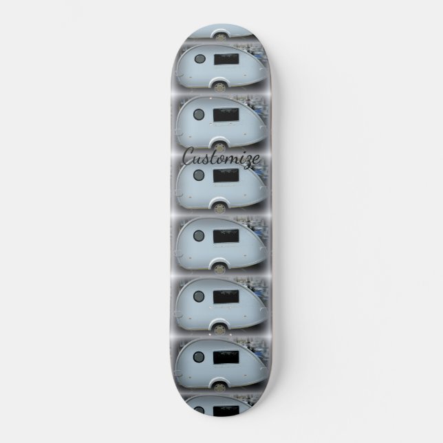 Rödvändig släpvagn med rombos mini skateboard bräda 18,5 cm (Framsida)