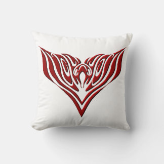 Rödvingad Fågel Neo-Tribal Tatuering Konst Design Kudde