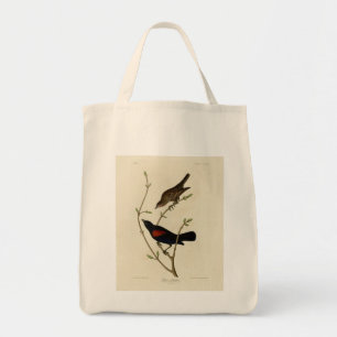 Rödvingad svart fågel - Audubon's Birds of America Tygkasse