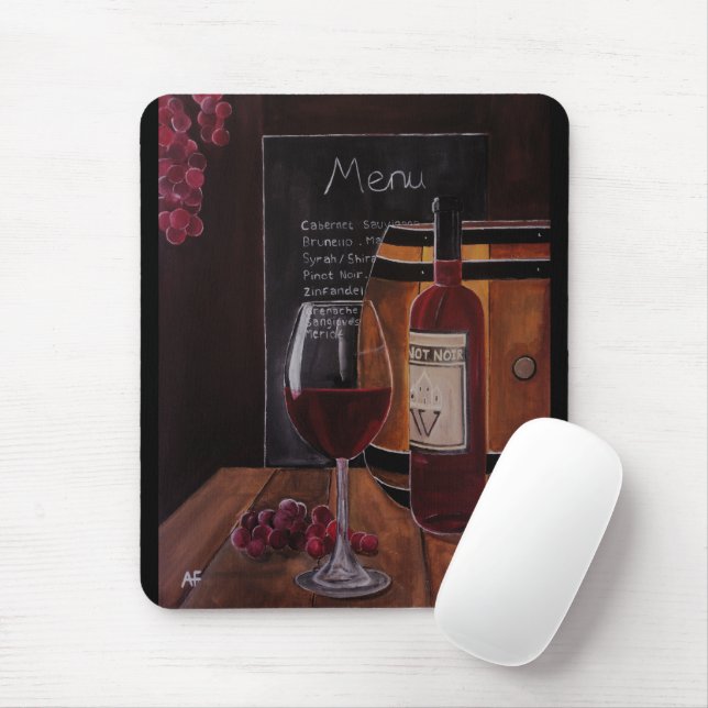 Rödvinsmålning av Alfred Fox Musmatta (Med mus)