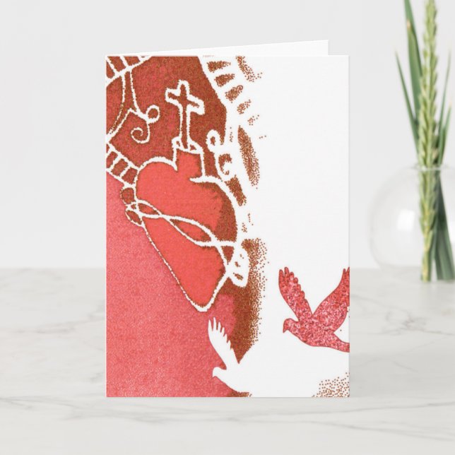 rödvit helgkort (Framsida)