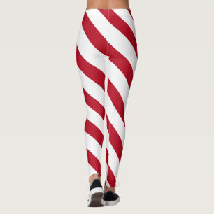 Rödvit jul i Candy cane Leggings