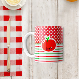 Rödvit polka Kaffe Mugg