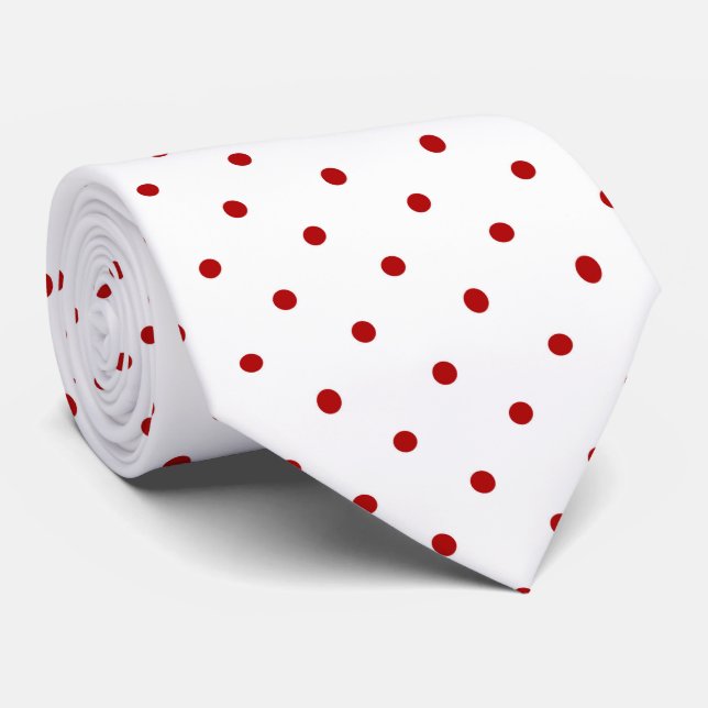Rödvit polka, prick slips (Rullad)