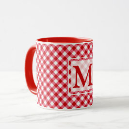 rödvit struktur mugg