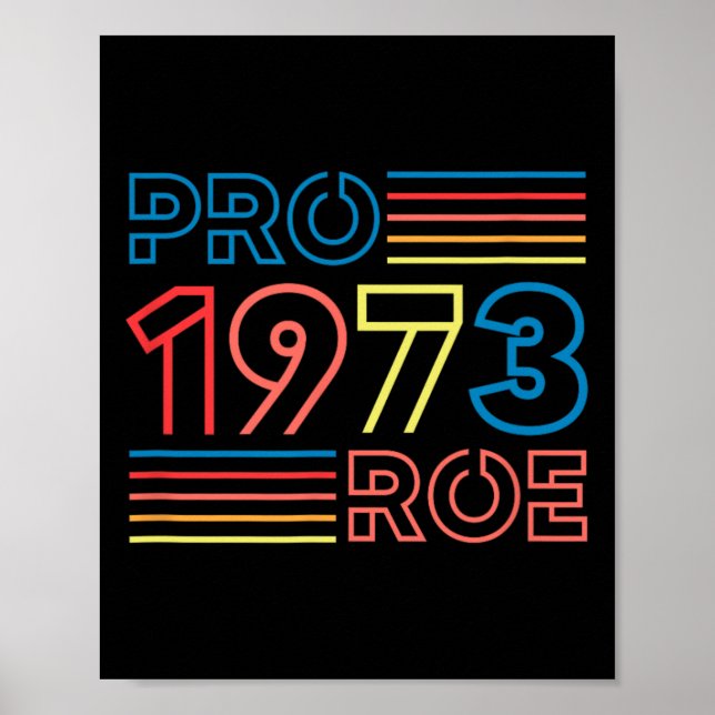 Roe 1973 Feminist Pro Choice Abortion Retro Poster (Framsidan)