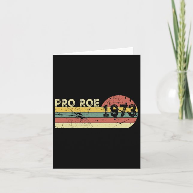 Roe 1973 My Uterus My Choice feminist Kort (Framsida)